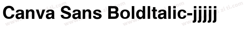 Canva Sans Boldltalic字体转换
